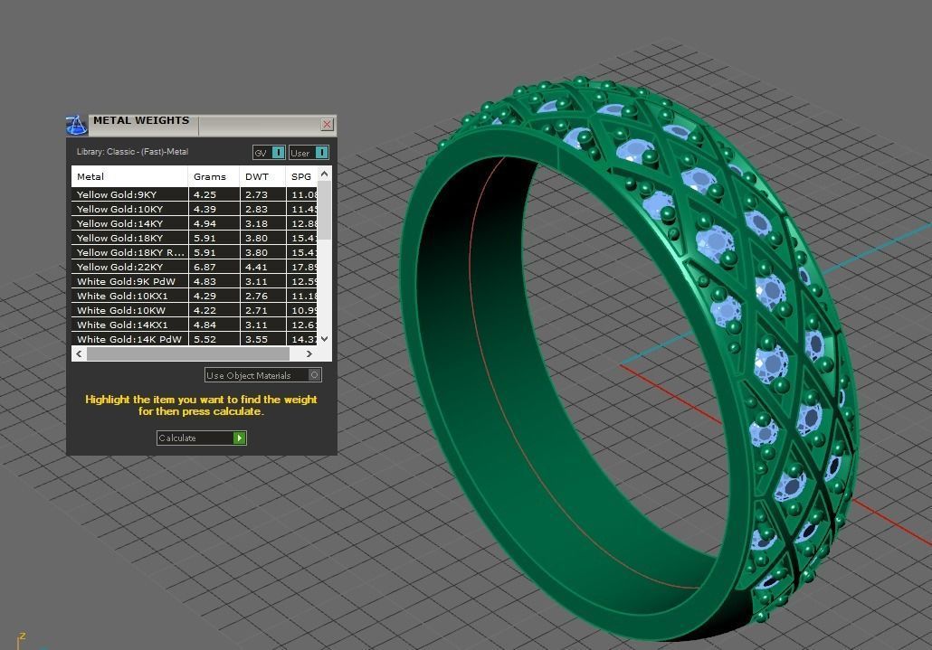 wedding ring with diamonds 3D print model_16