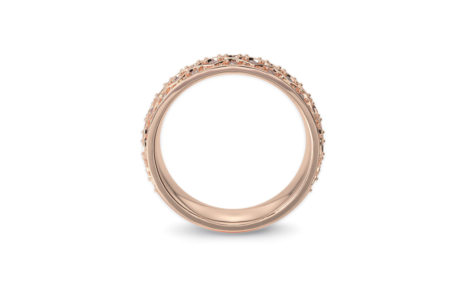 wedding ring with diamonds 3D print model_8