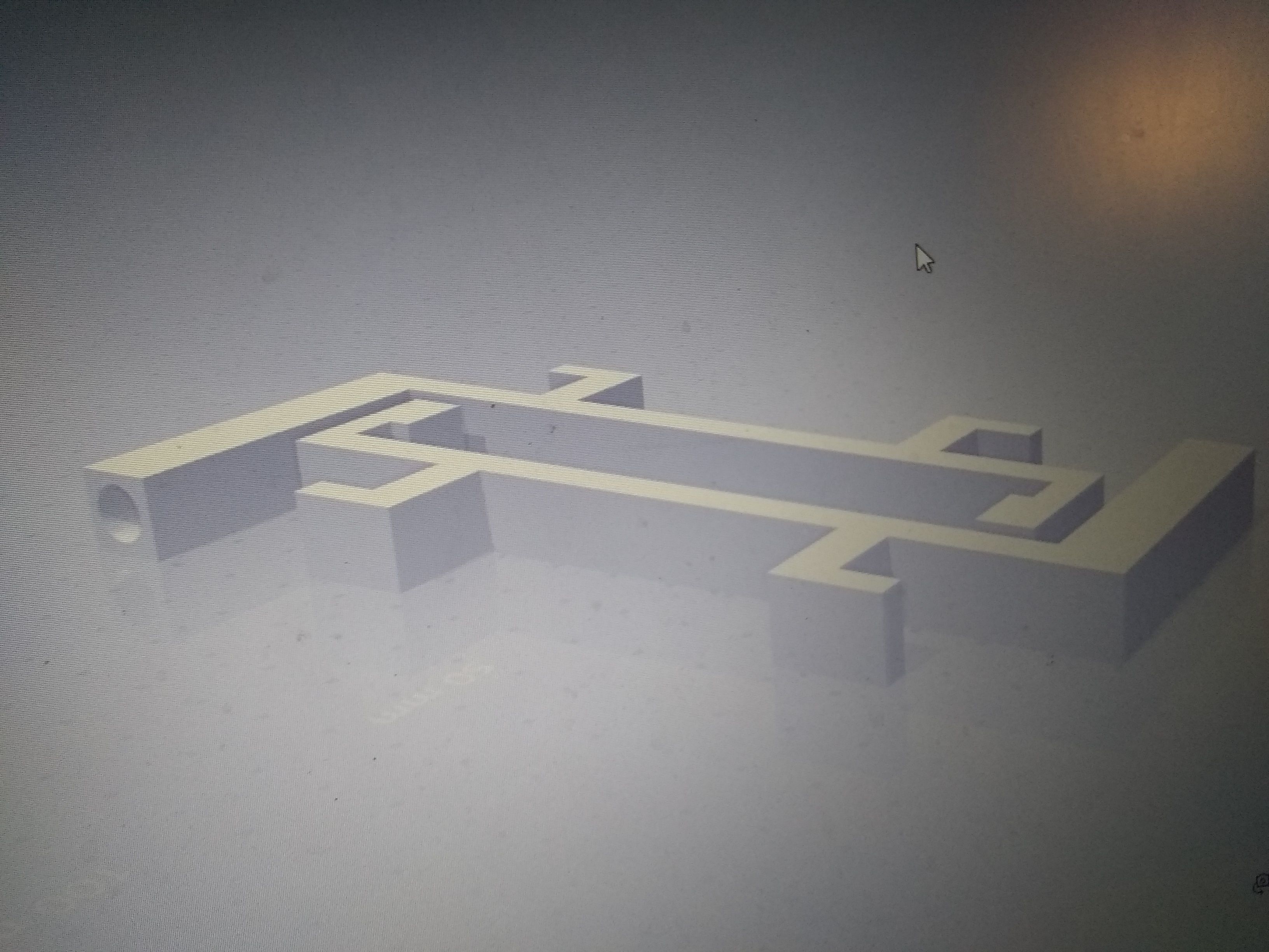Trash can lid lock 3D print model_2