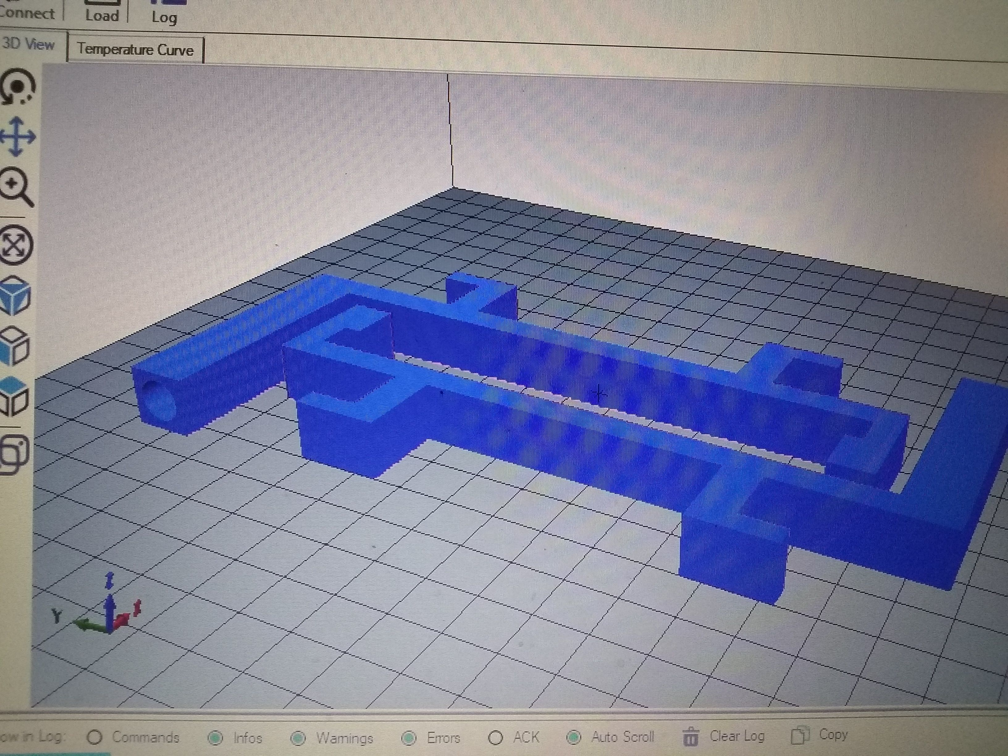 Trash can lid lock 3D print model_3