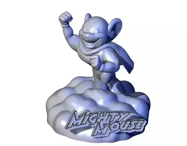 Super Mouse Mighty Mouse Hero Disney cartoon  3D print model