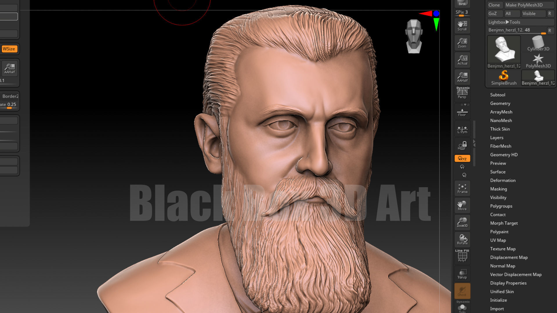 Theodor Herzl BENJAMIN HERZL 3D print model_9