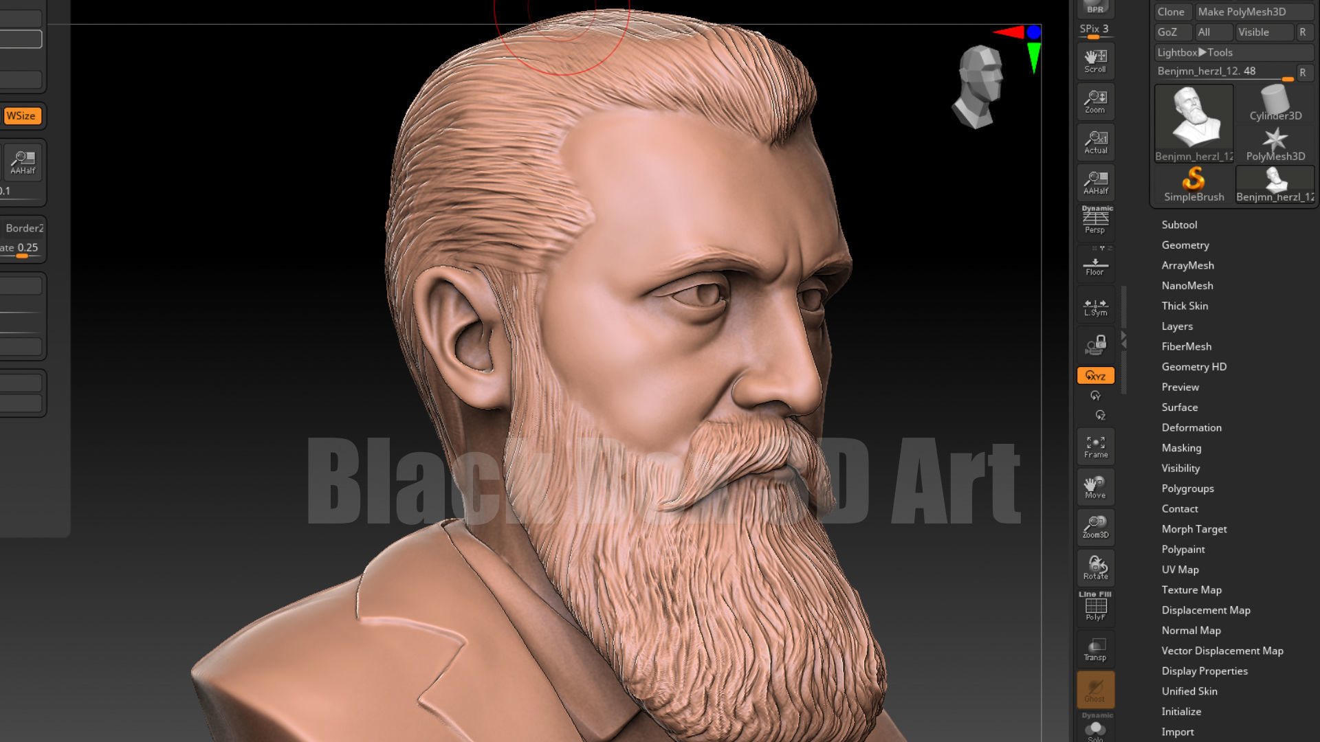 Theodor Herzl BENJAMIN HERZL 3D print model_8