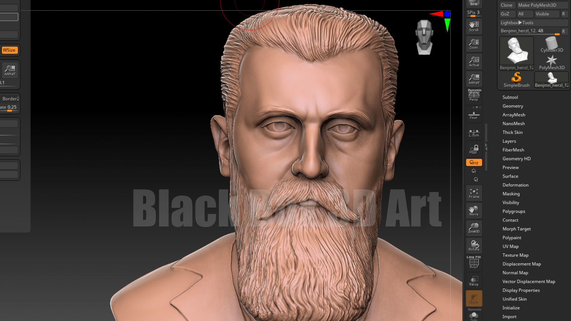 Theodor Herzl BENJAMIN HERZL 3D print model_10