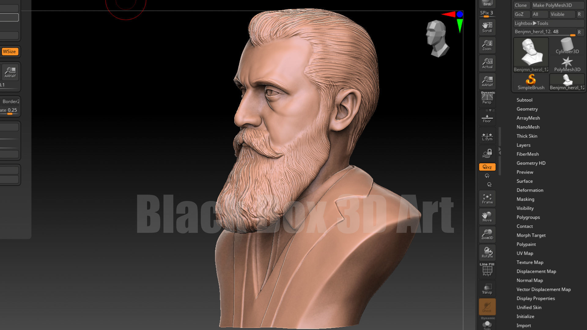 Theodor Herzl BENJAMIN HERZL 3D print model_2