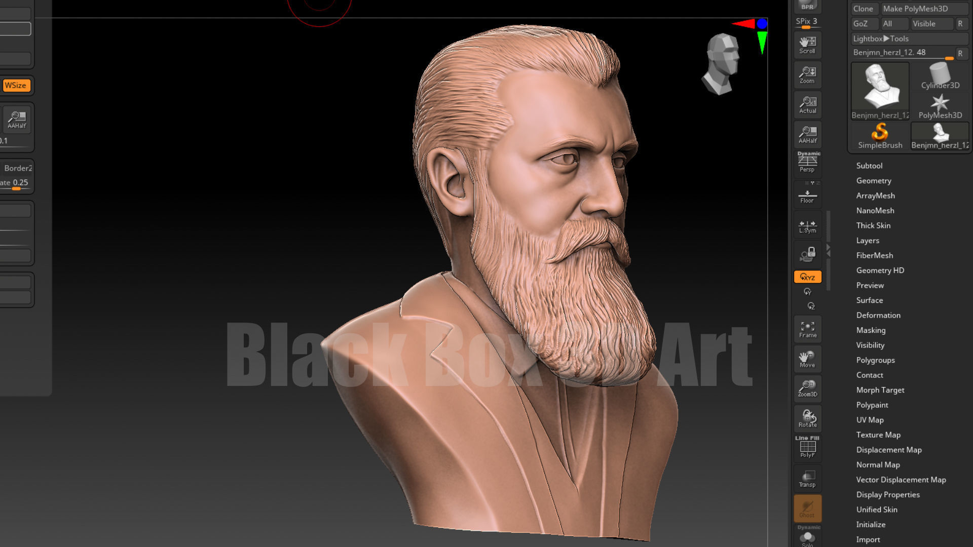 Theodor Herzl BENJAMIN HERZL 3D print model_7