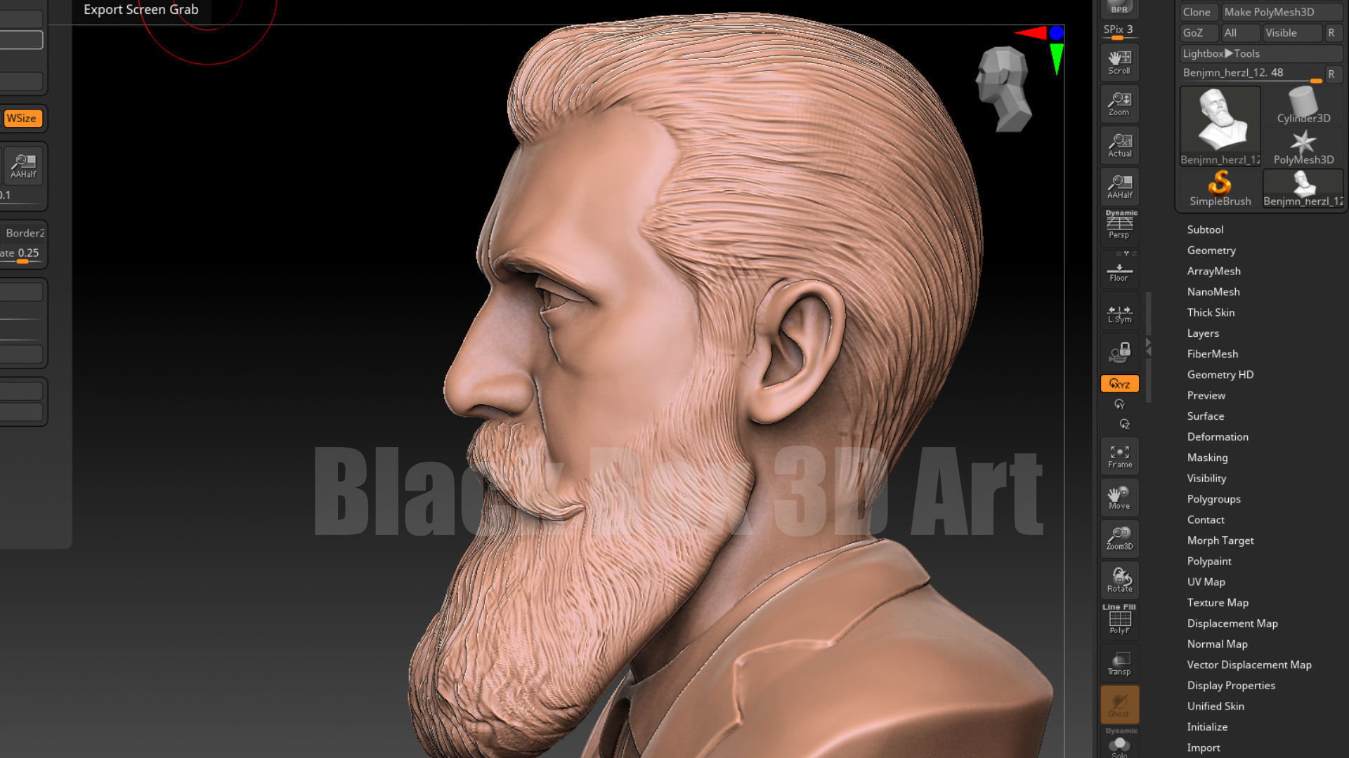 Theodor Herzl BENJAMIN HERZL 3D print model_12