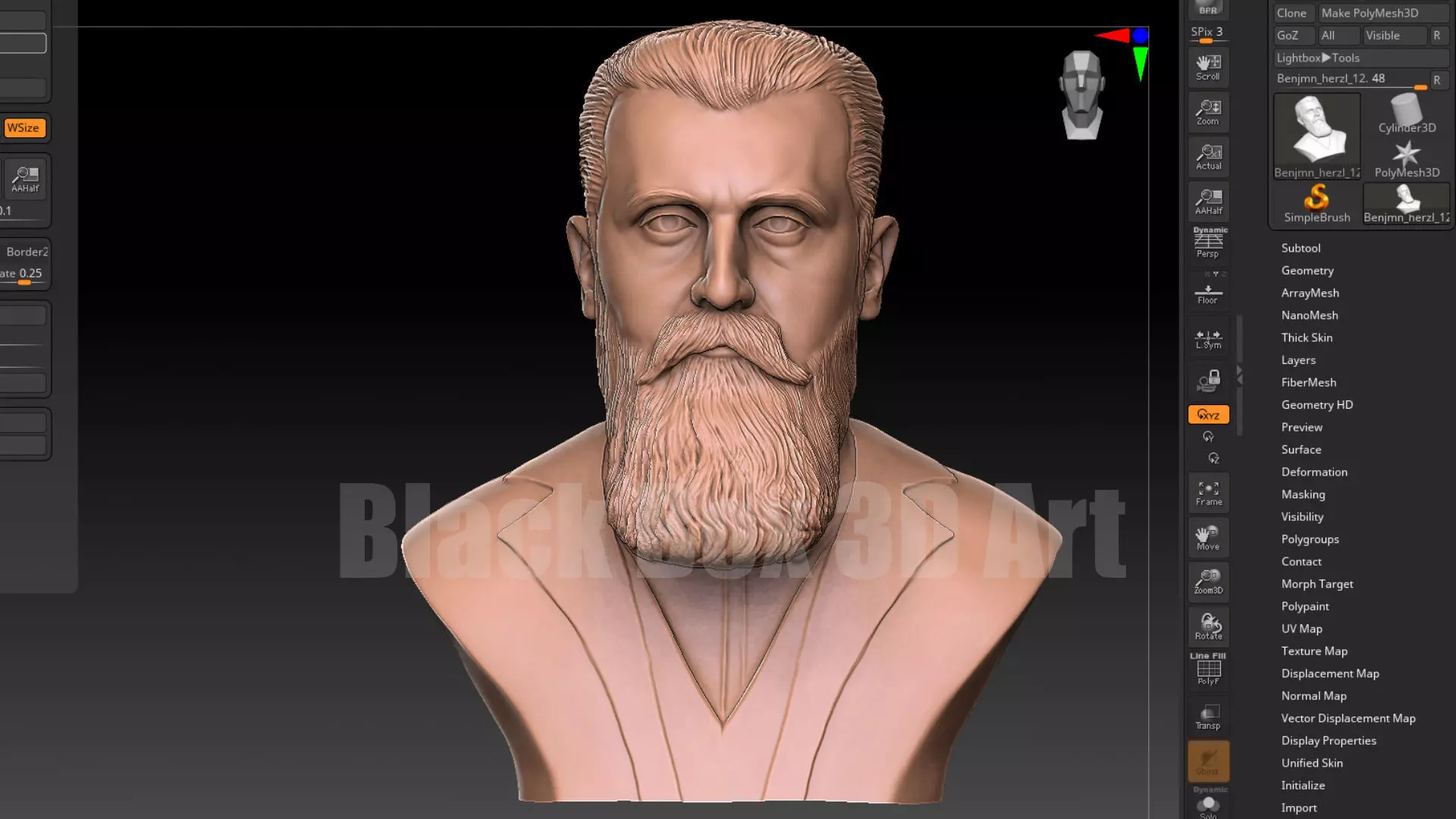 Theodor Herzl BENJAMIN HERZL 3D print model_0