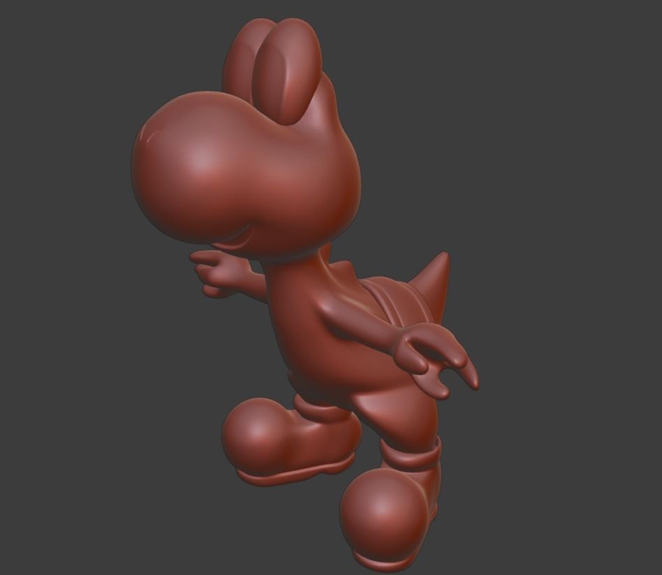 Yoshi 3D Model frog Low-poly 3D model_1
