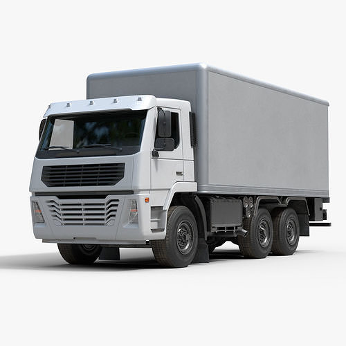 Generic Rigid Truck Low-poly 3D model
