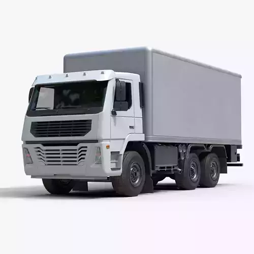 Generic Rigid Truck Low-poly 3D model