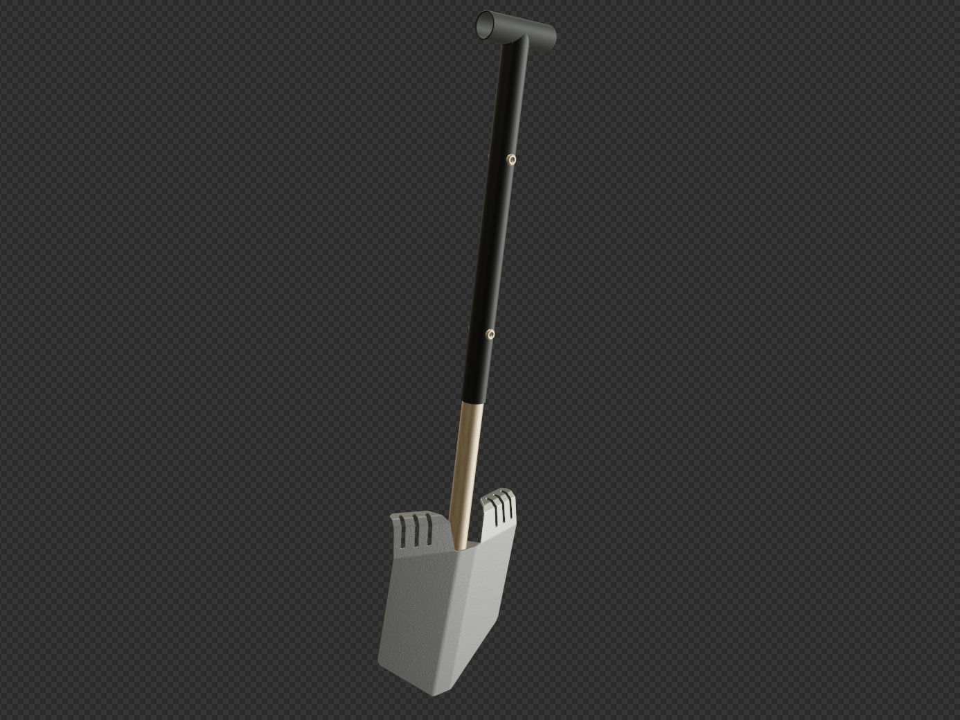 Offroad Shovel - Overlanding Shovel - Spade 3D model_2