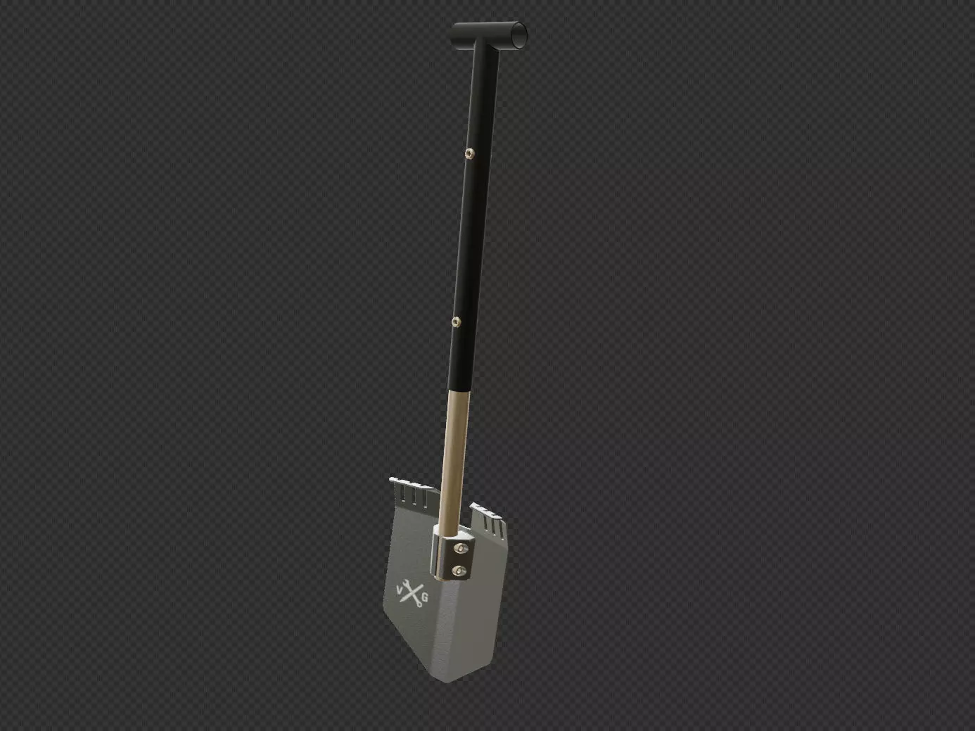 Offroad Shovel - Overlanding Shovel - Spade 3D model_0