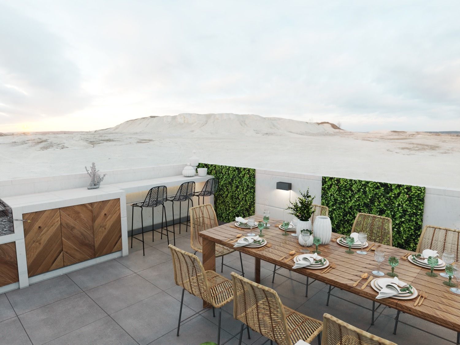 RUSTIC BEACH TERRACE  3D model_3