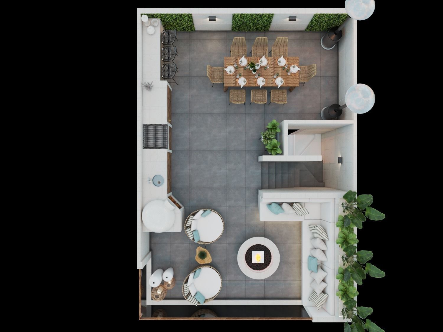 RUSTIC BEACH TERRACE  3D model_4