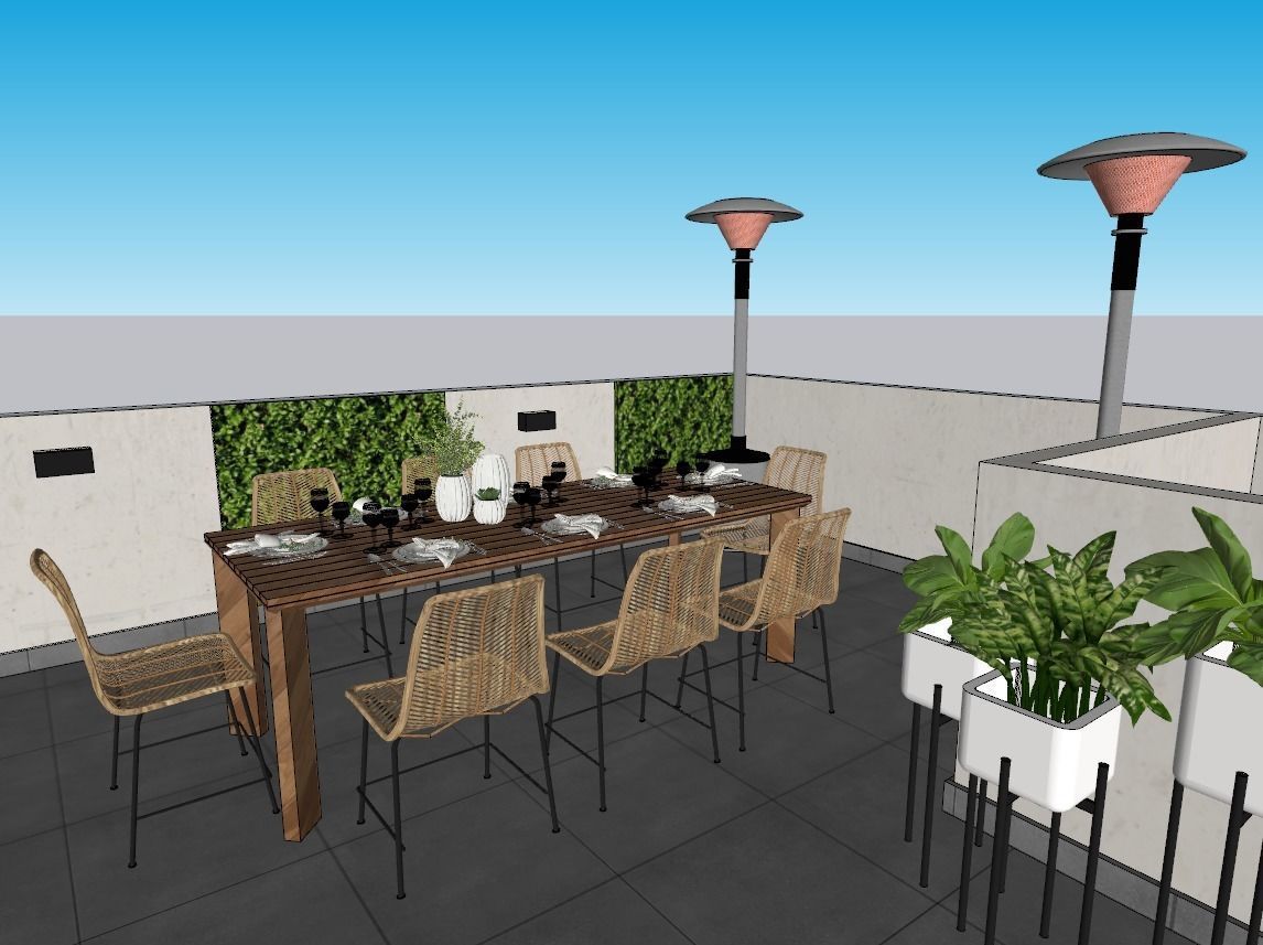 RUSTIC BEACH TERRACE  3D model_6