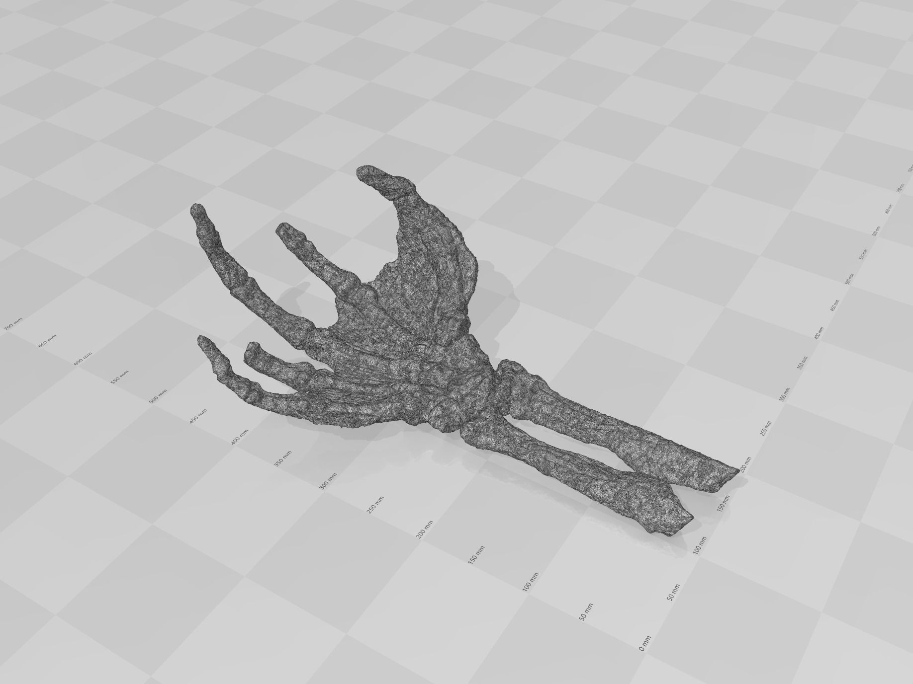 Creature From The Black Lagoon Fossil Hand 3D print model_11