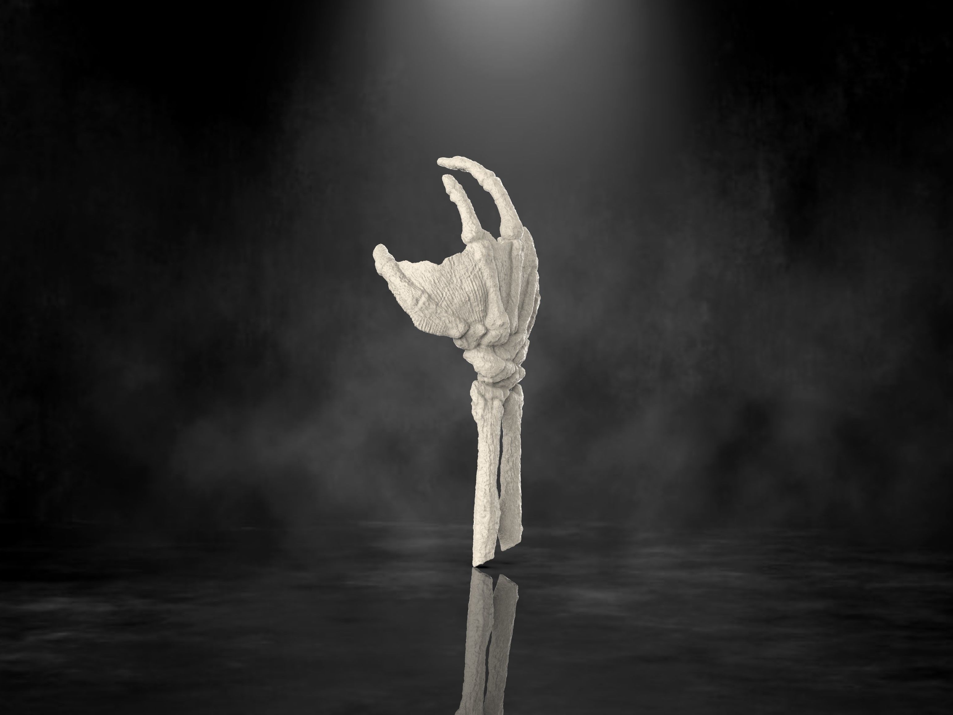 Creature From The Black Lagoon Fossil Hand 3D print model_3