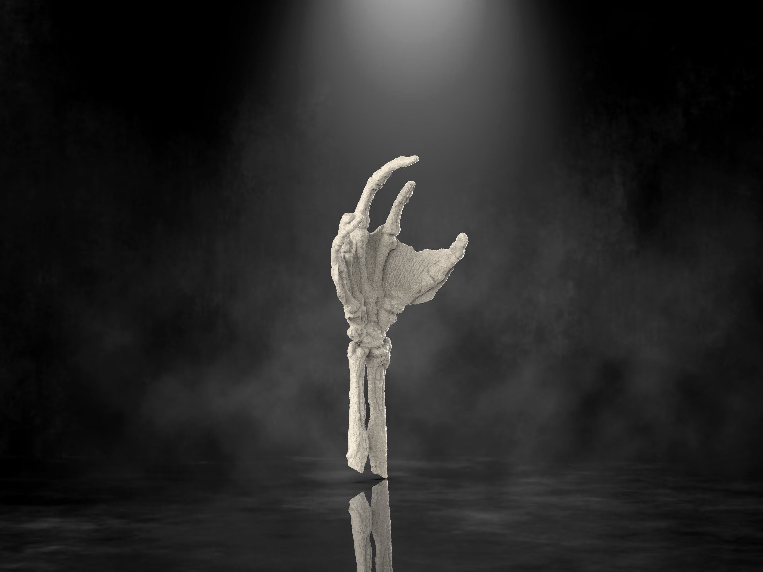 Creature From The Black Lagoon Fossil Hand 3D print model_4