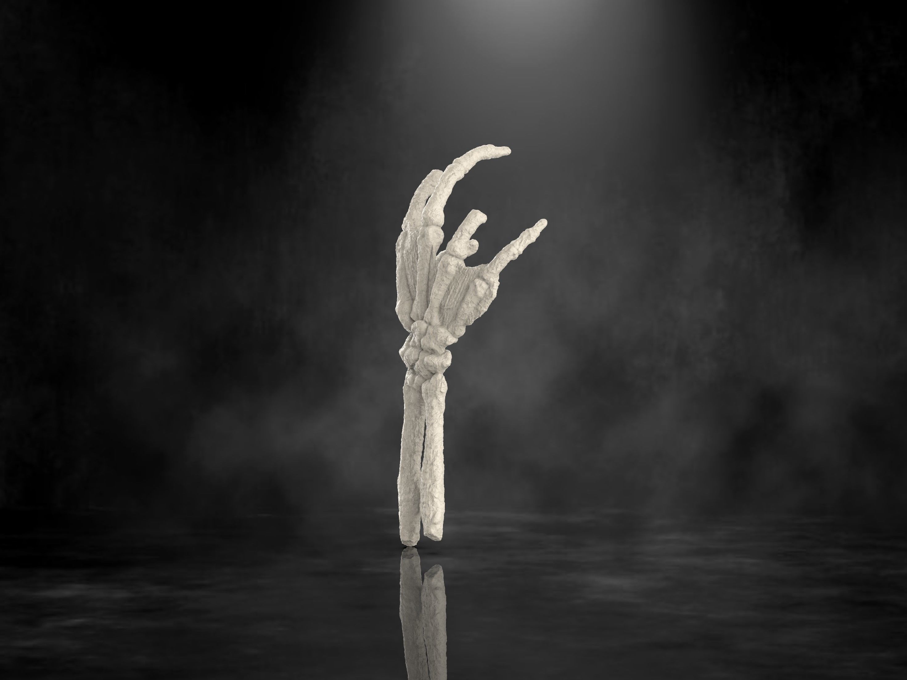Creature From The Black Lagoon Fossil Hand 3D print model_5