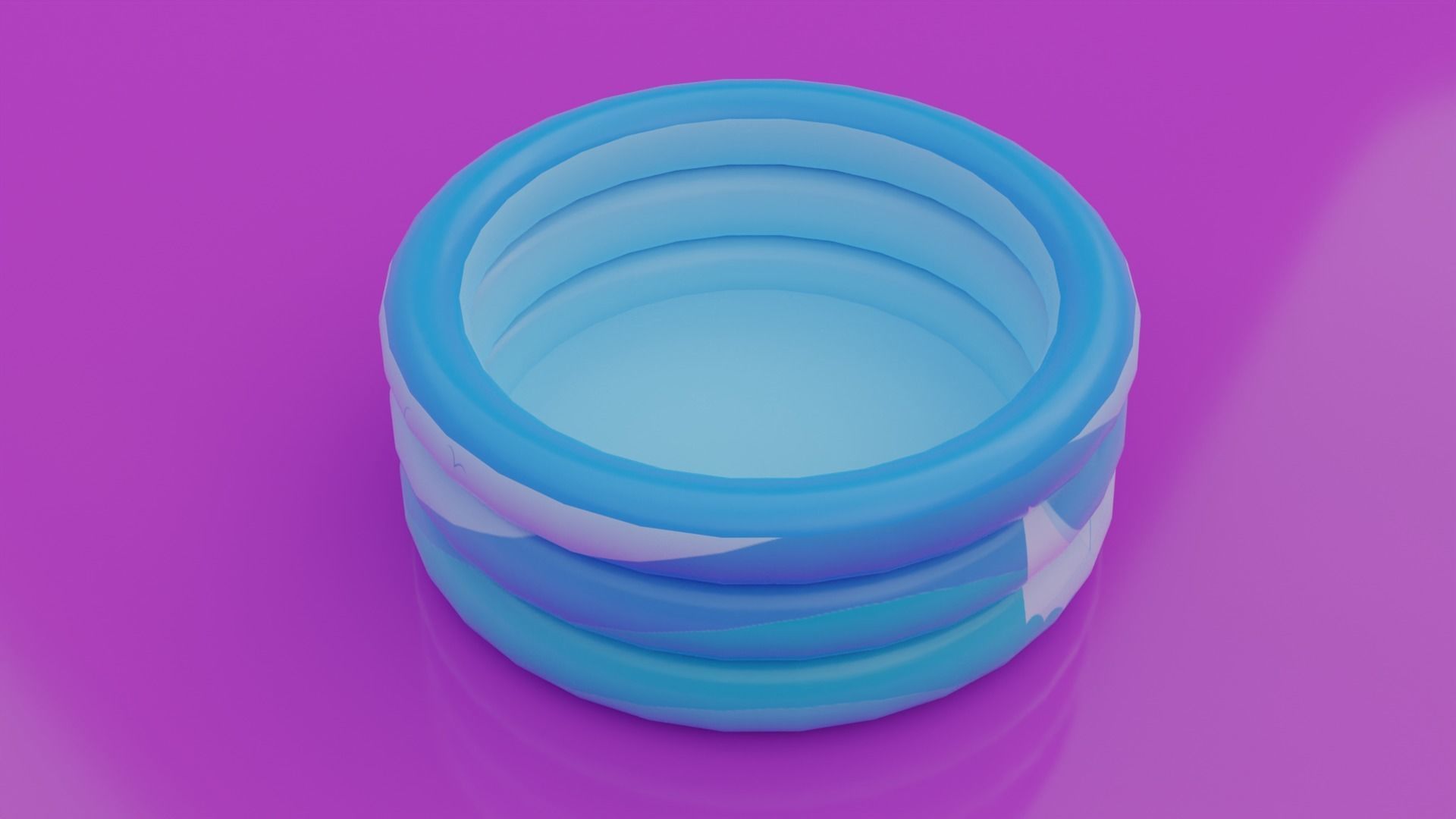 Ring Pool Inflatable for Children 3D model_1