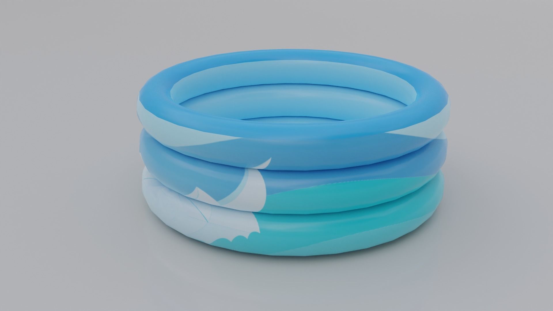 Ring Pool Inflatable for Children 3D model_4