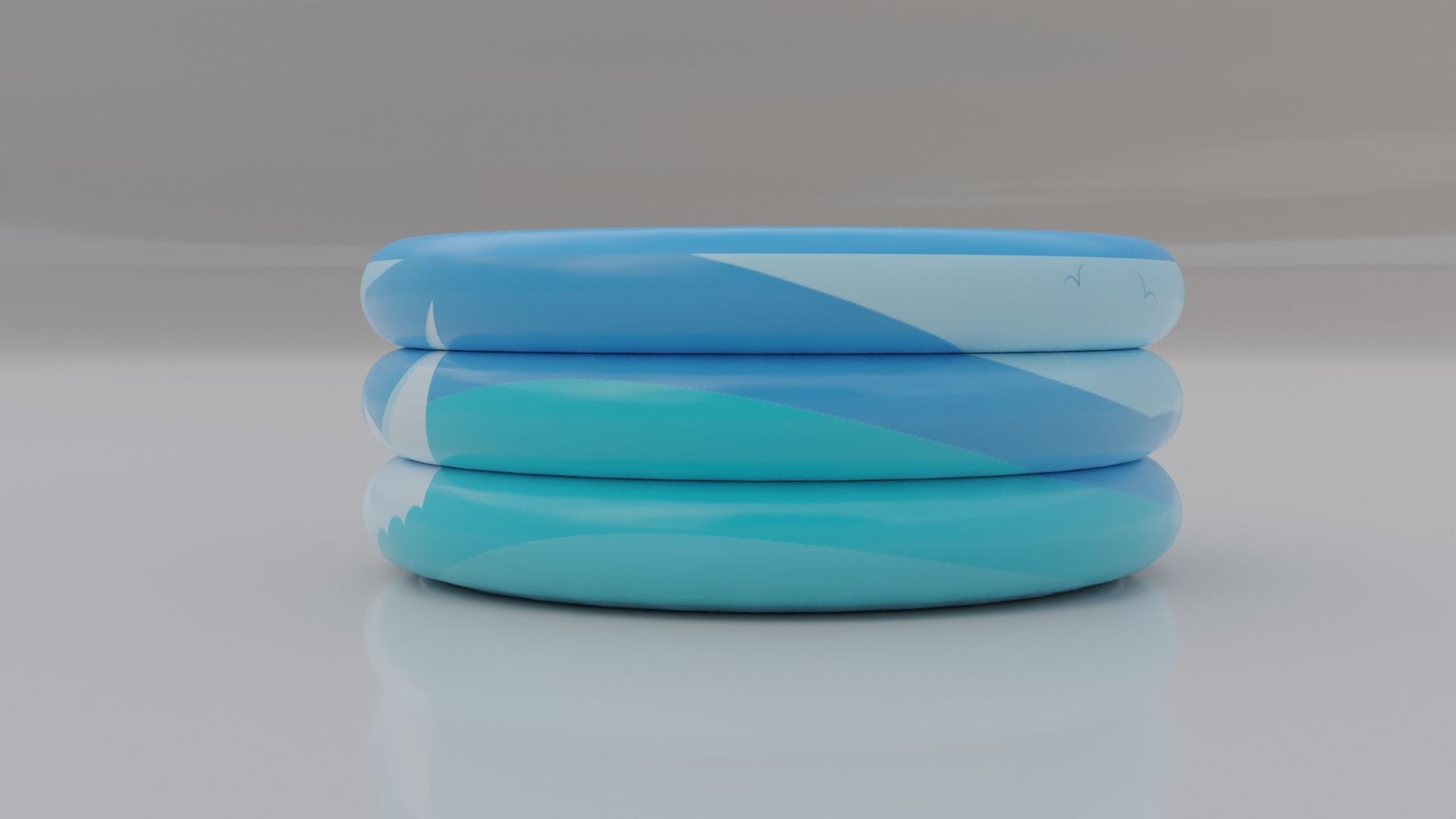 Ring Pool Inflatable for Children 3D model_5