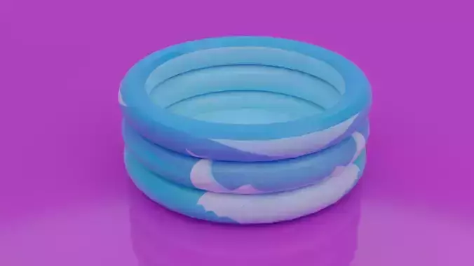 Ring Pool Inflatable for Children 3D model