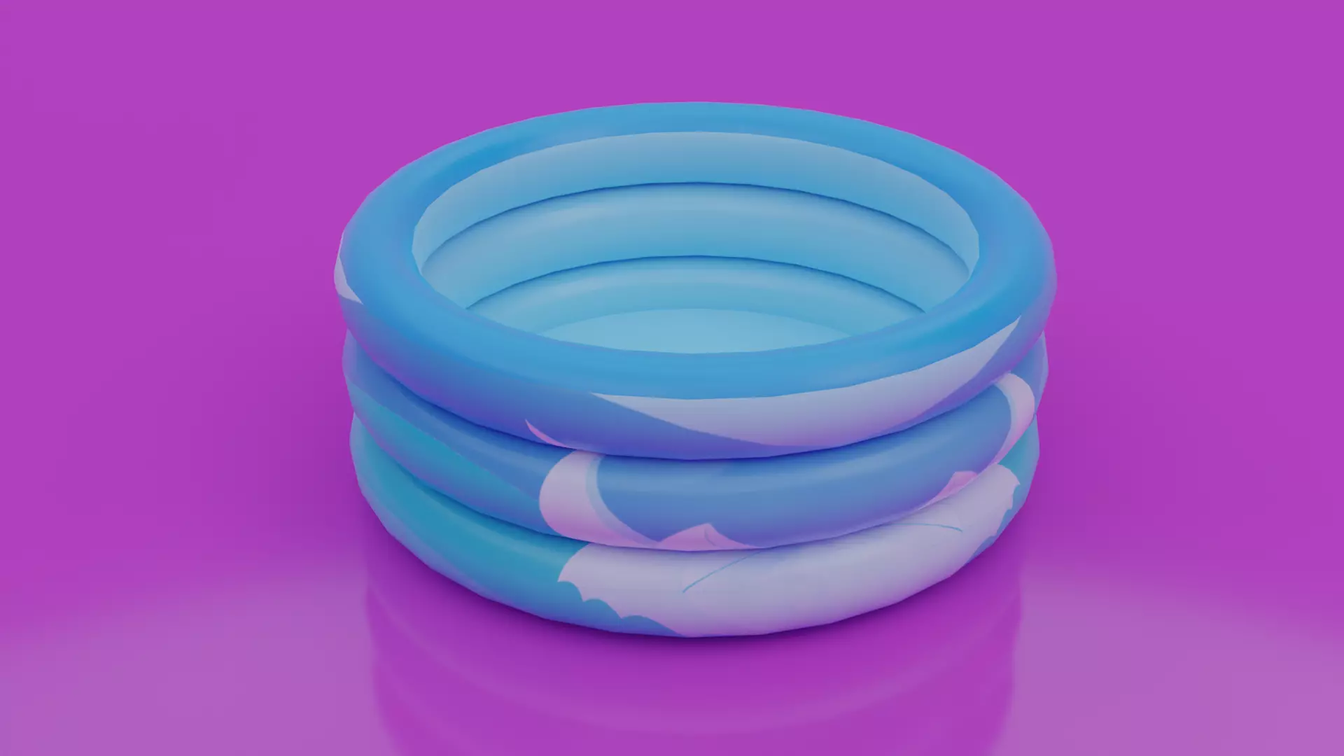 Ring Pool Inflatable for Children 3D model_0