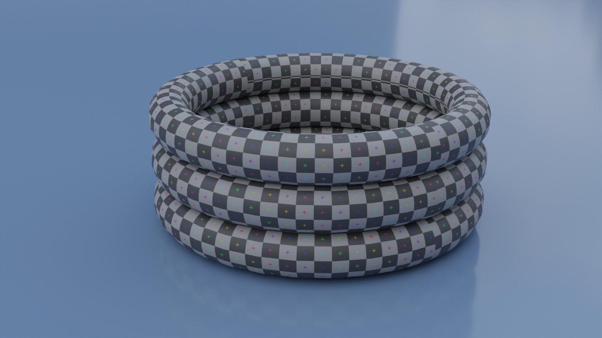 Ring Pool Inflatable for Children 3D model_19