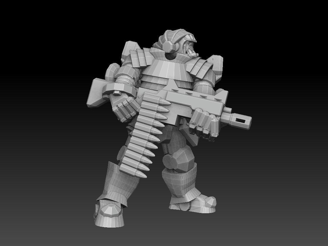 Orc Astroknight Megapack 3D print model_42