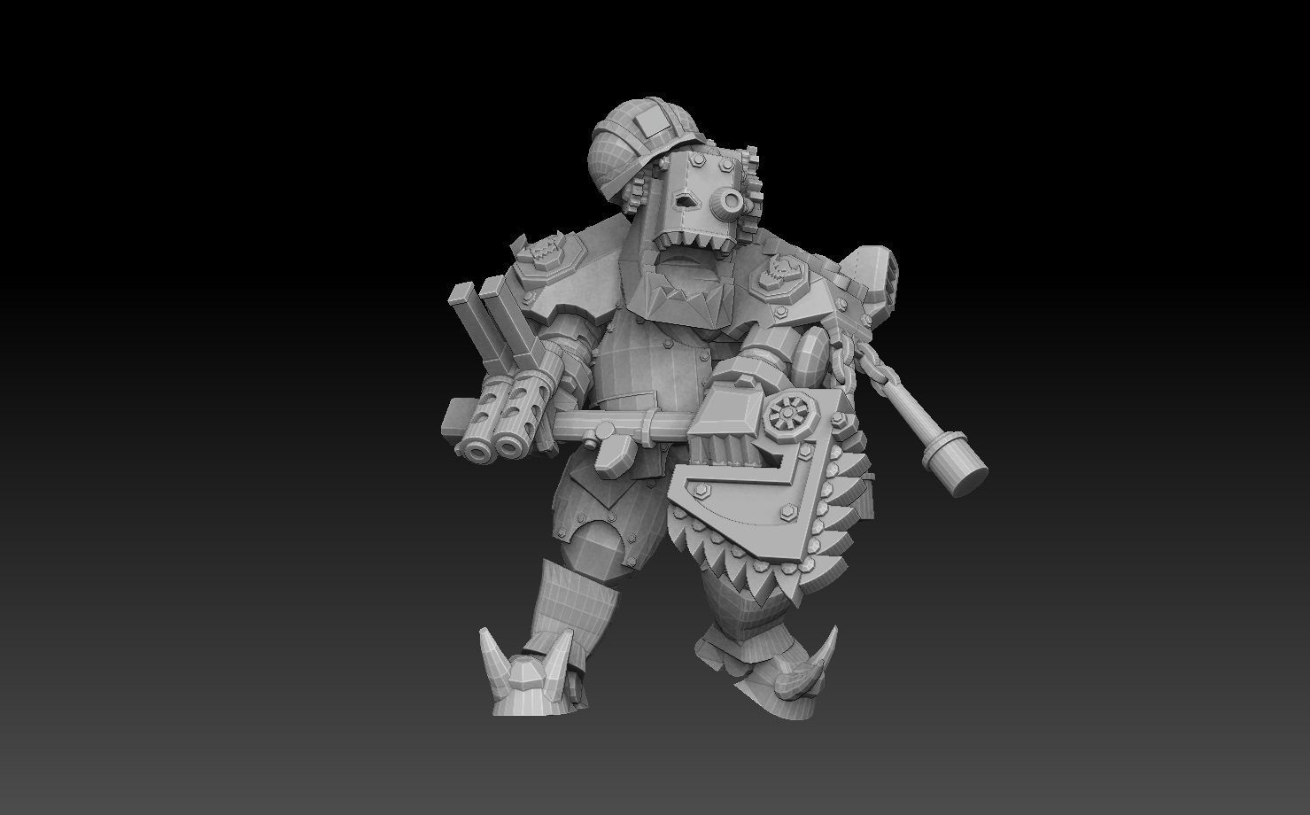 Orc Astroknight Megapack 3D print model_39