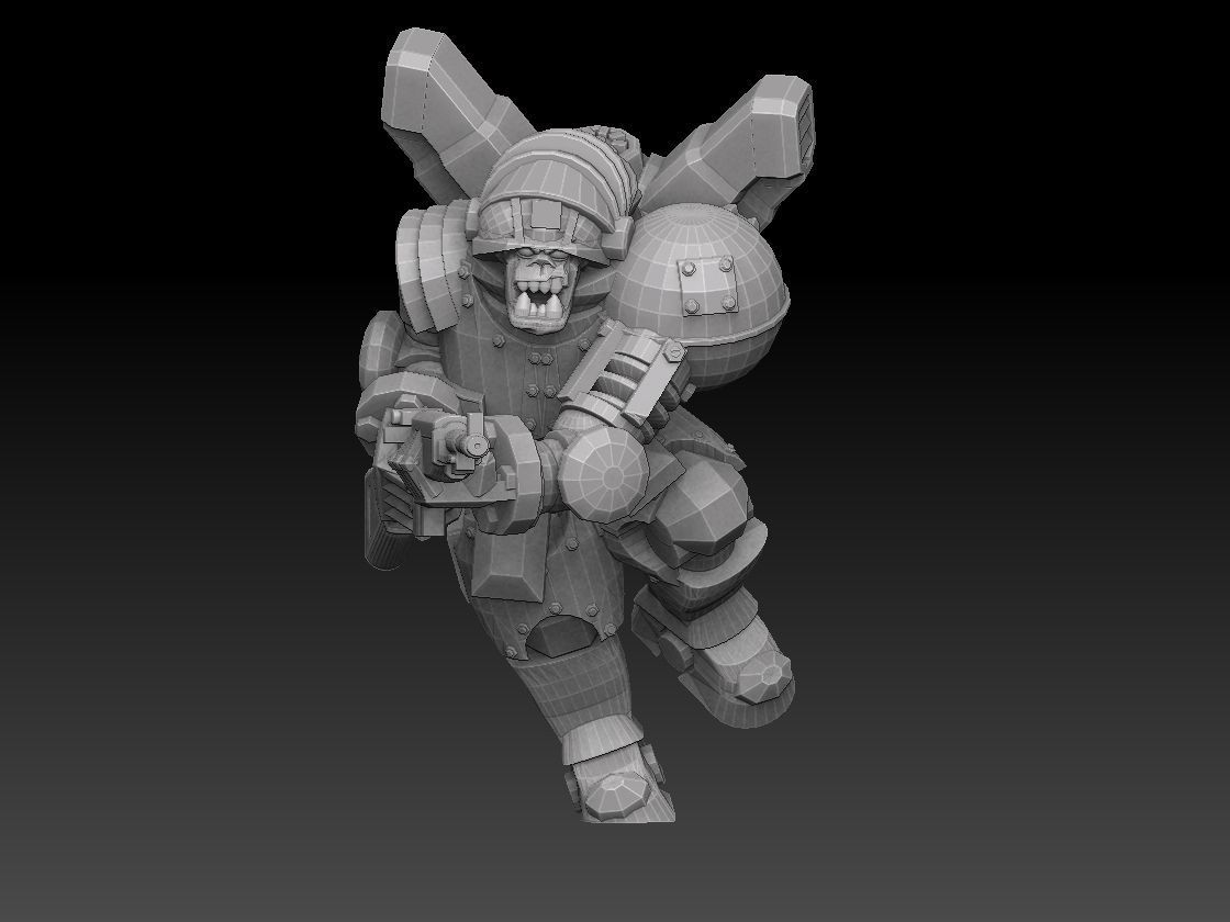 Orc Astroknight Megapack 3D print model_11