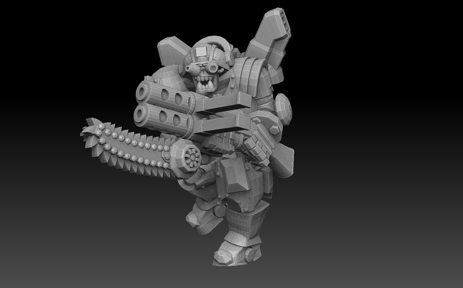 Orc Astroknight Megapack 3D print model_37