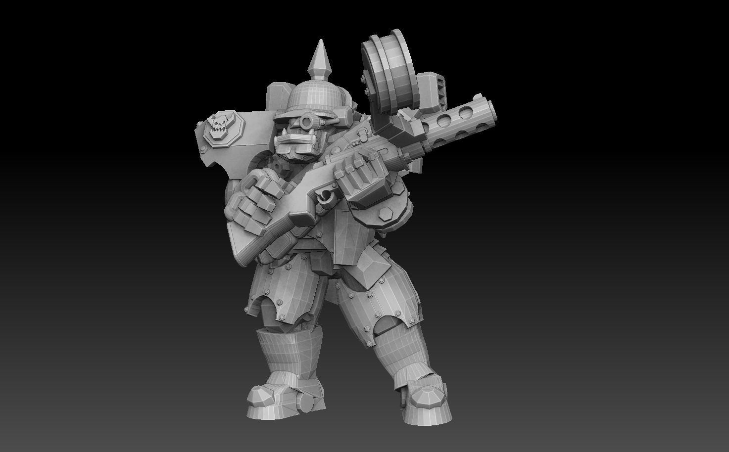 Orc Astroknight Megapack 3D print model_35
