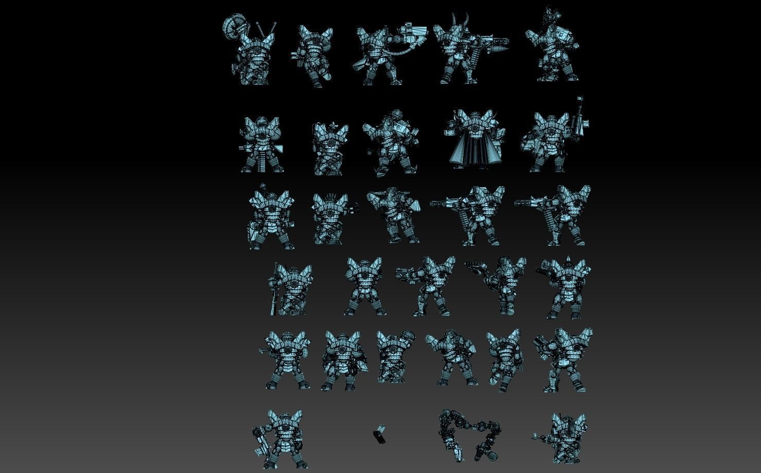 Orc Astroknight Megapack 3D print model_19