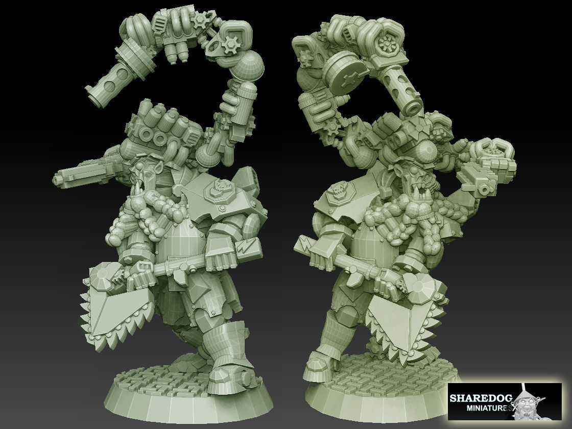 Orc Astroknight Megapack 3D print model_7