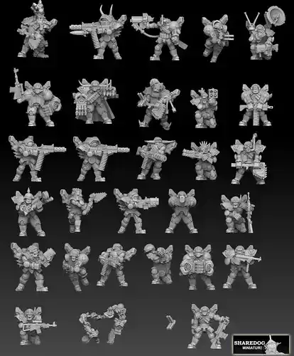 Orc Astroknight Megapack 3D print model
