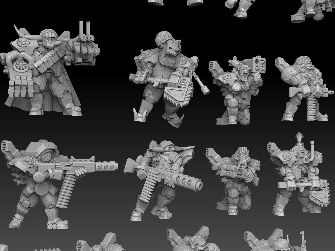 Orc Astroknight Megapack 3D print model_18