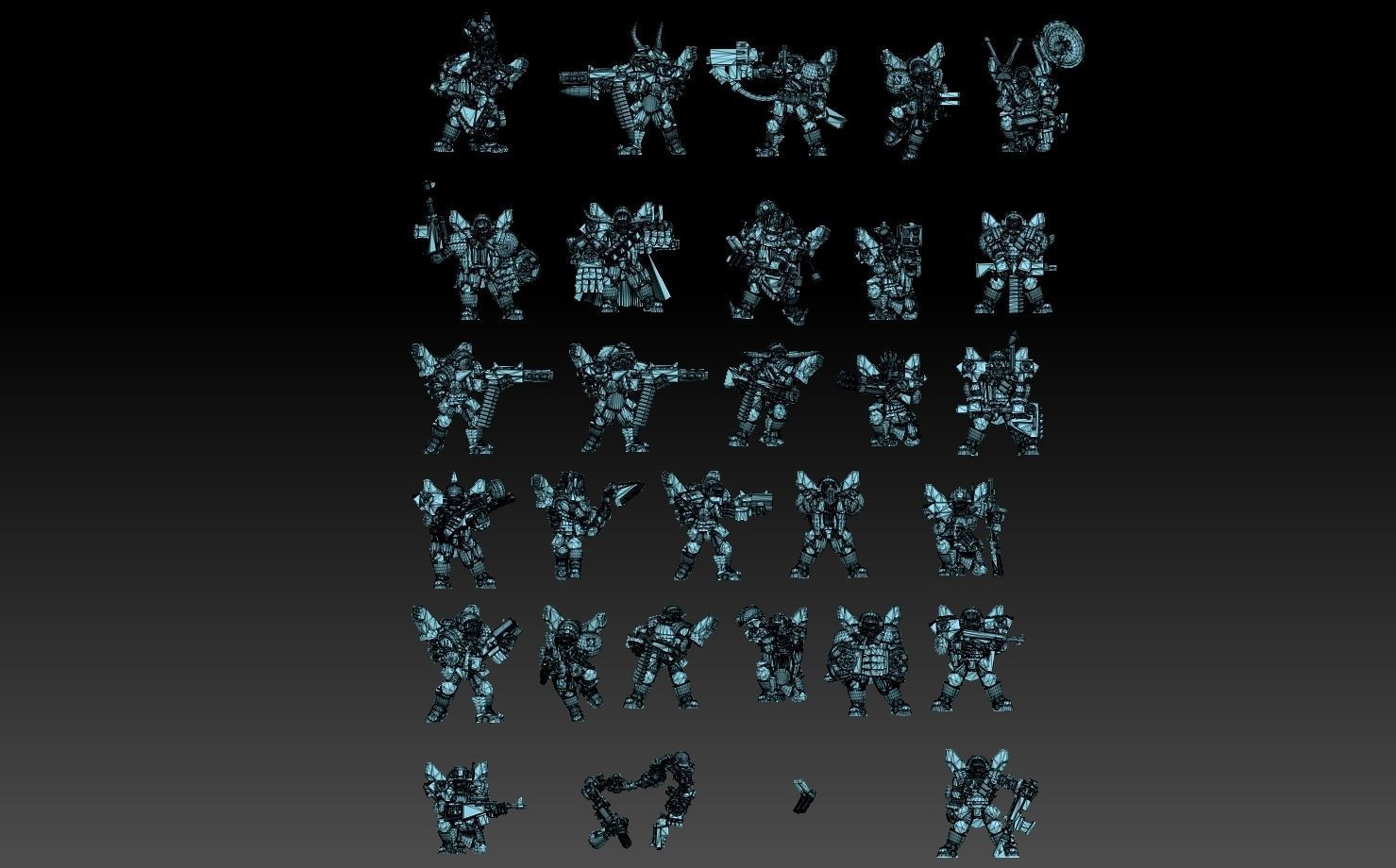Orc Astroknight Megapack 3D print model_17
