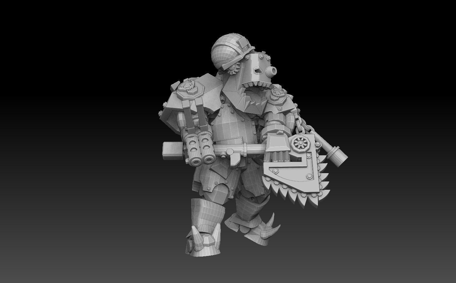Orc Astroknight Megapack 3D print model_30