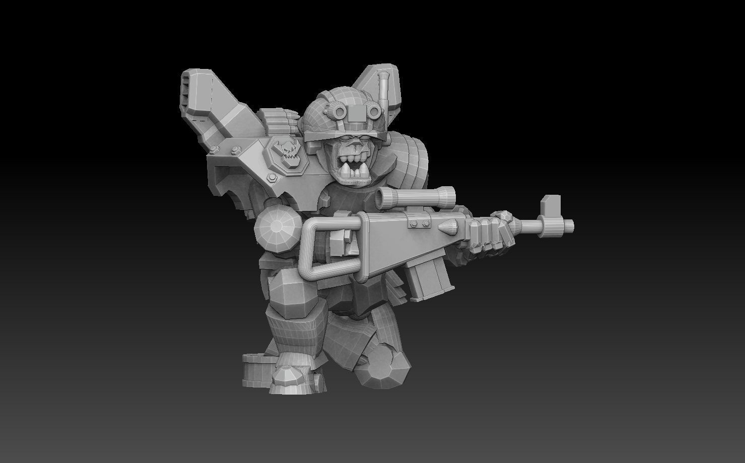 Orc Astroknight Megapack 3D print model_27