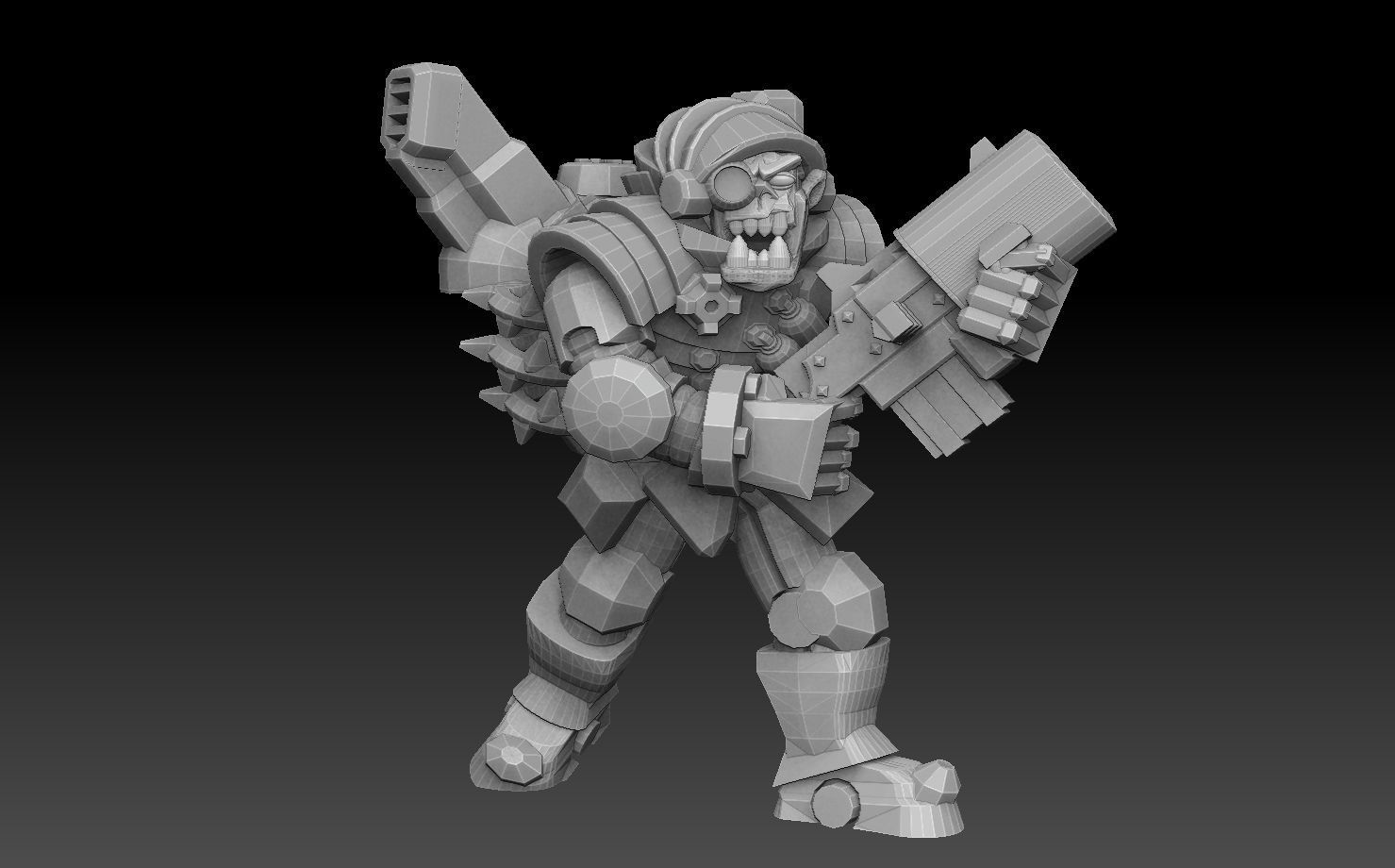 Orc Astroknight Megapack 3D print model_26