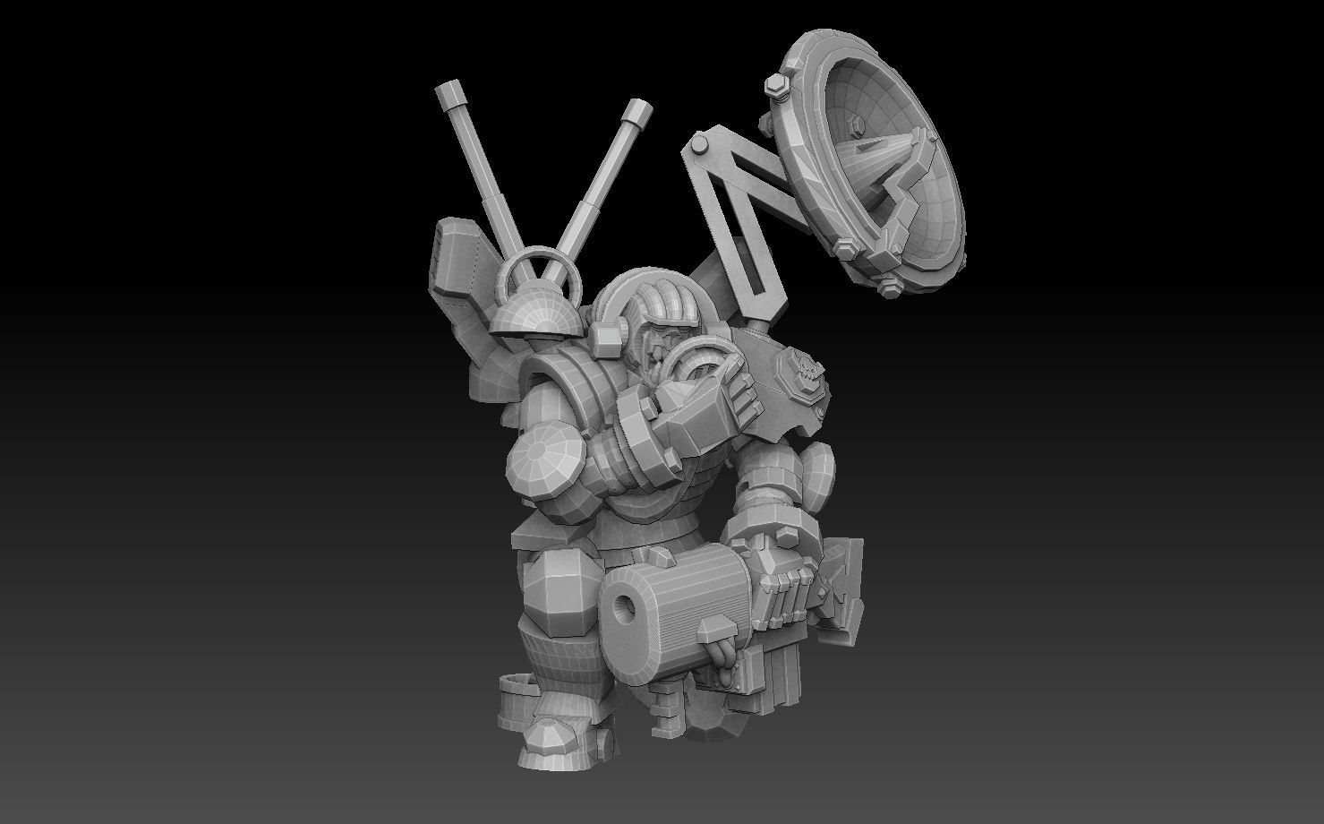 Orc Astroknight Megapack 3D print model_28