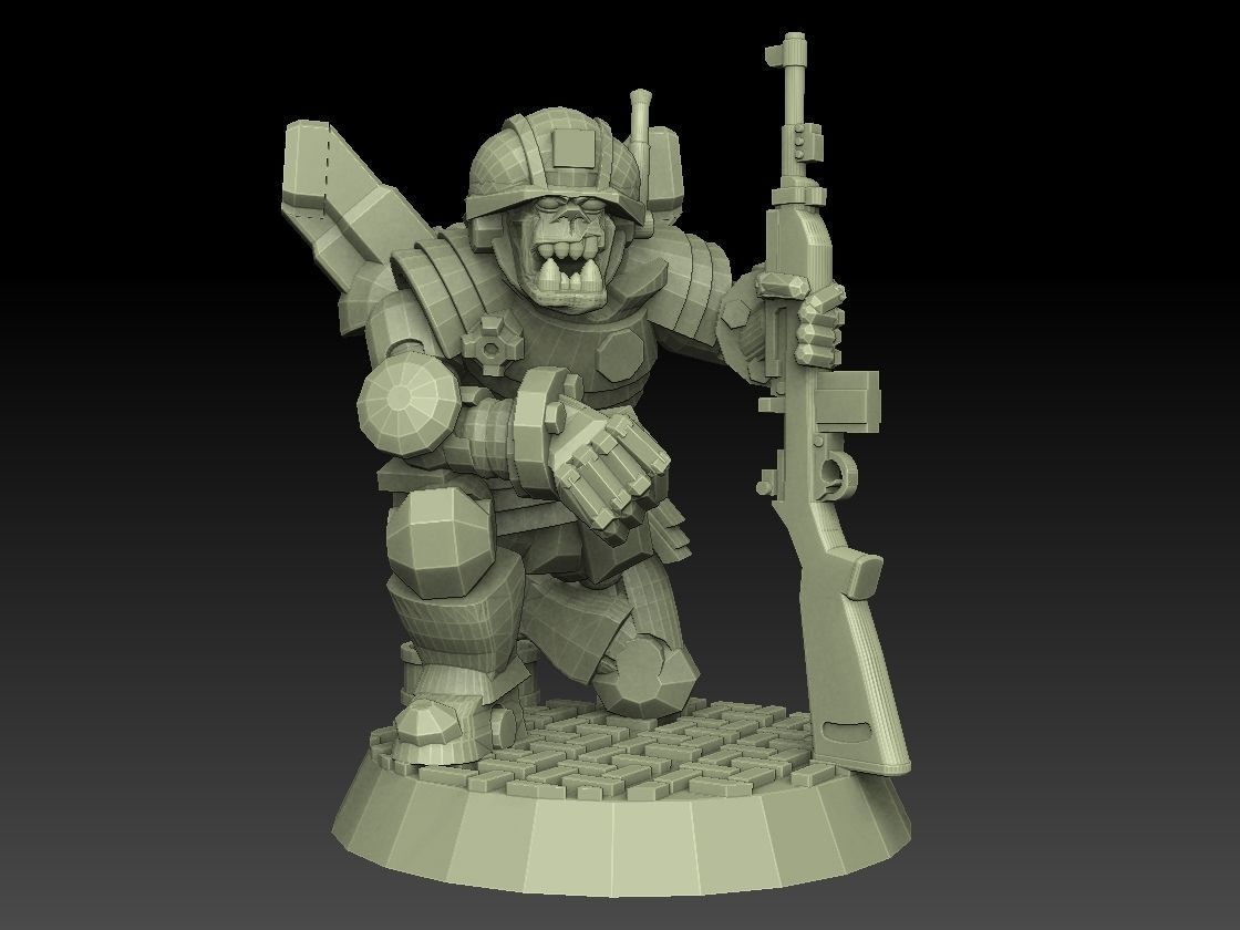 Orc Astroknight Megapack 3D print model_10