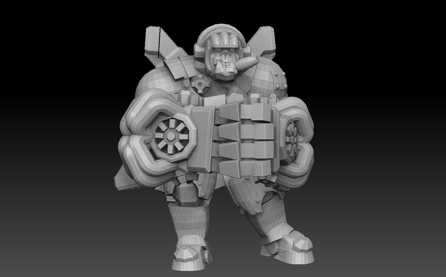 Orc Astroknight Megapack 3D print model_40
