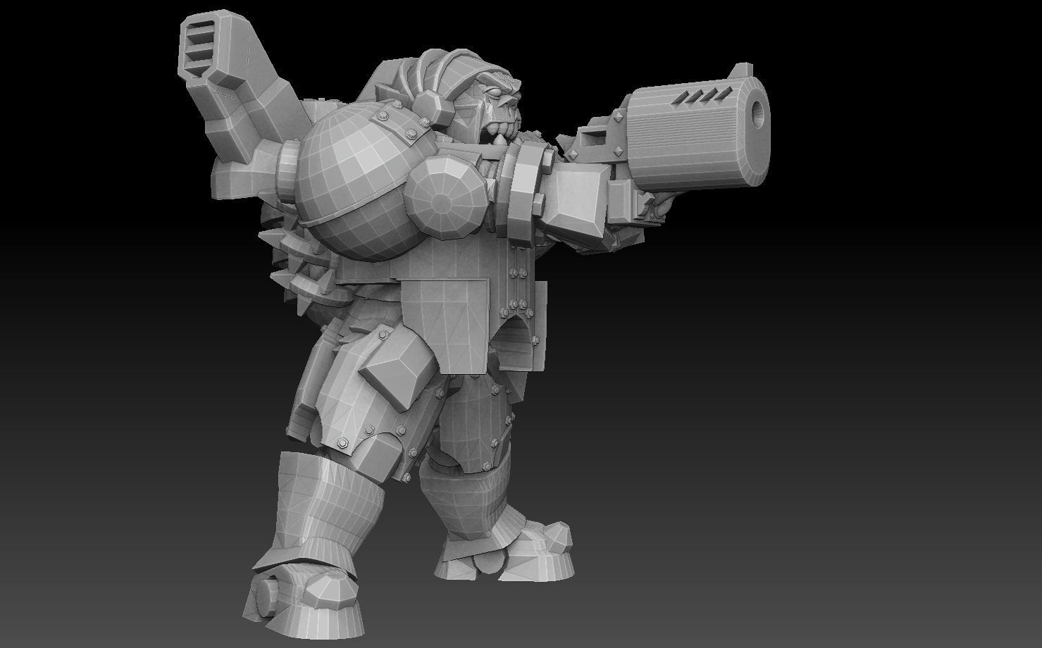 Orc Astroknight Megapack 3D print model_31