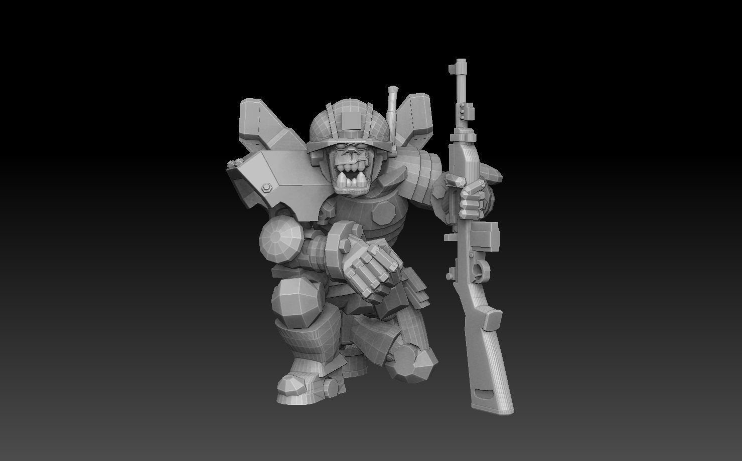 Orc Astroknight Megapack 3D print model_23