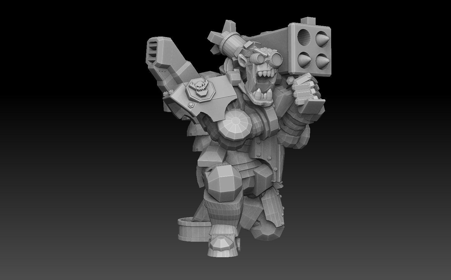 Orc Astroknight Megapack 3D print model_36
