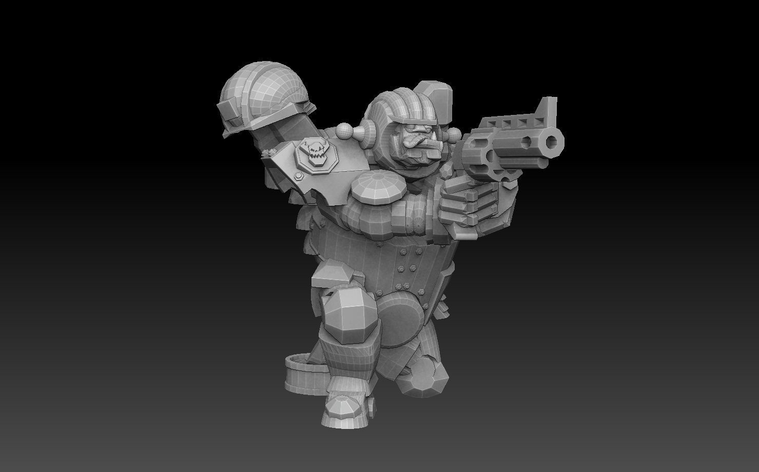 Orc Astroknight Megapack 3D print model_34